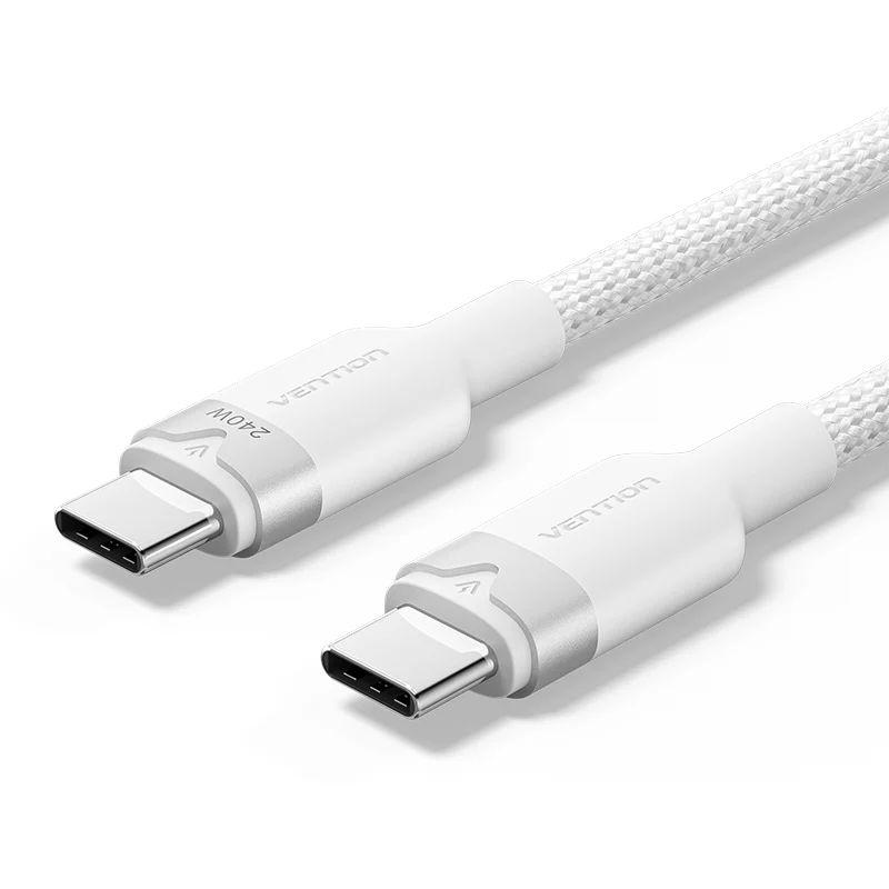 Vention USB 2.0 Type-C Male to Type-C Male 5A Cable 1m White