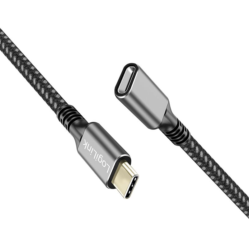 Logilink USB 3.2 Gen1 Type-C cable M/F 2m Black/Grey