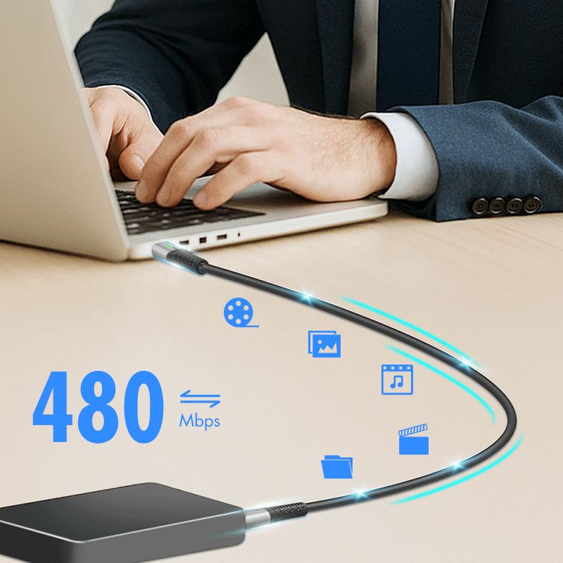 Logilink USB 2.0 Type-C male to male cable 1m White