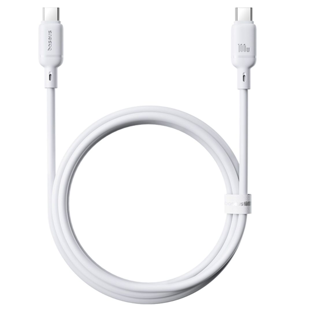 Baseus Silky Ser.Charging Cable Type-C to Type-C 100W 1m White