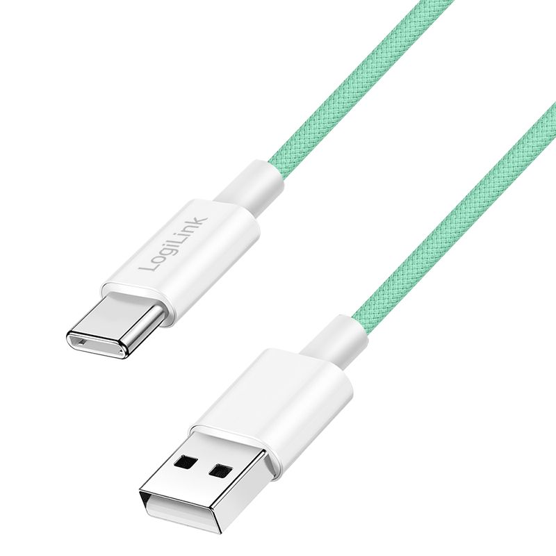 Logilink USB 2.0 Type-C A/M to C/M cable 1m Green