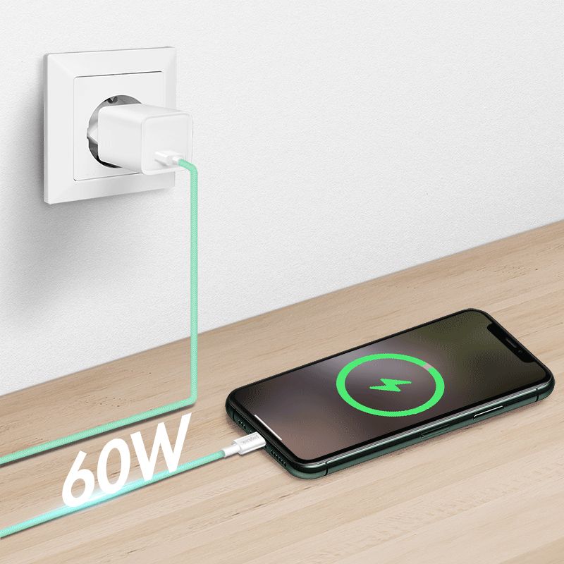 Logilink USB 2.0 Type-C A/M to C/M cable 1m Green