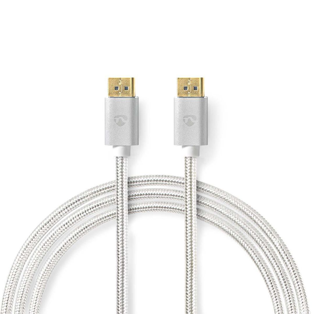Nedis DisplayPort Male - DisplayPort Male 8K60Hz Gold Plated 2m Silver