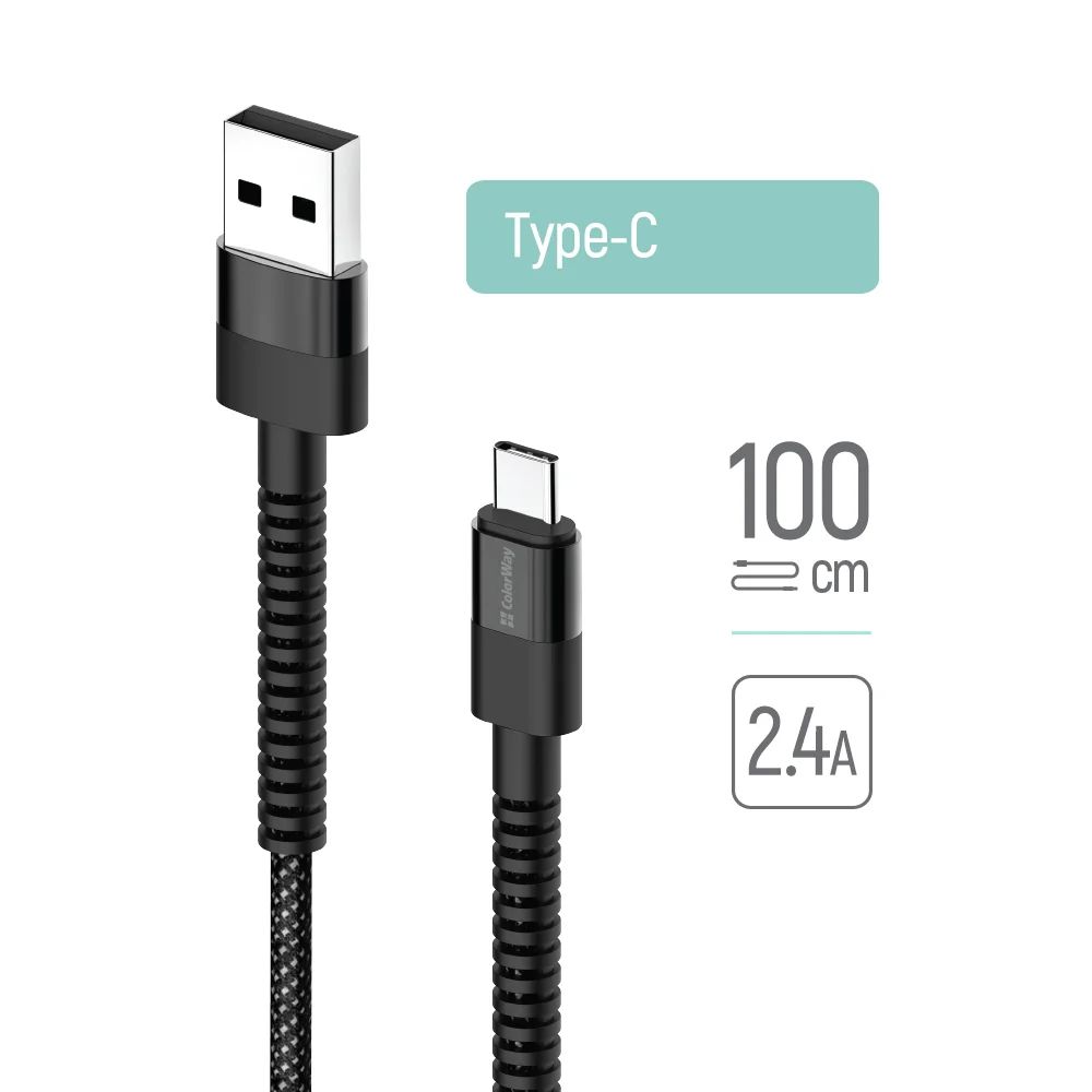 ColorWay USB - Type-C  Cable 1m Black