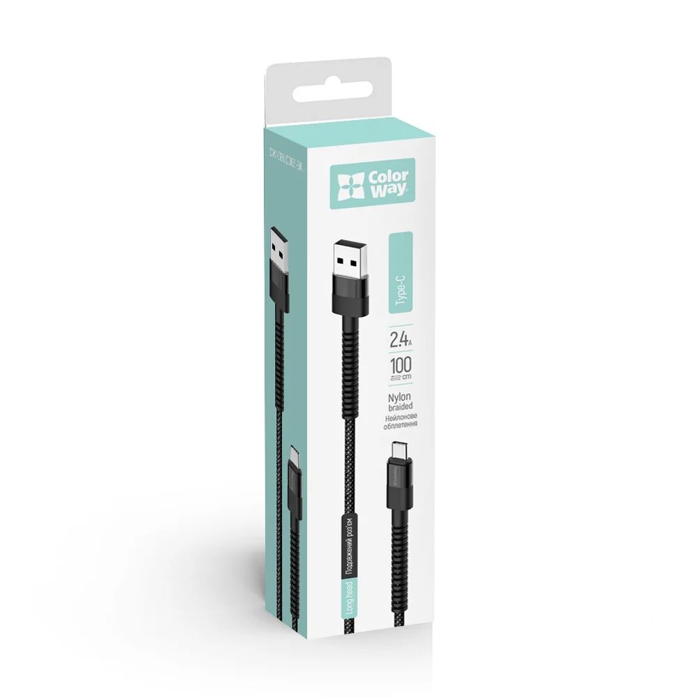 ColorWay USB - Type-C  Cable 1m Black