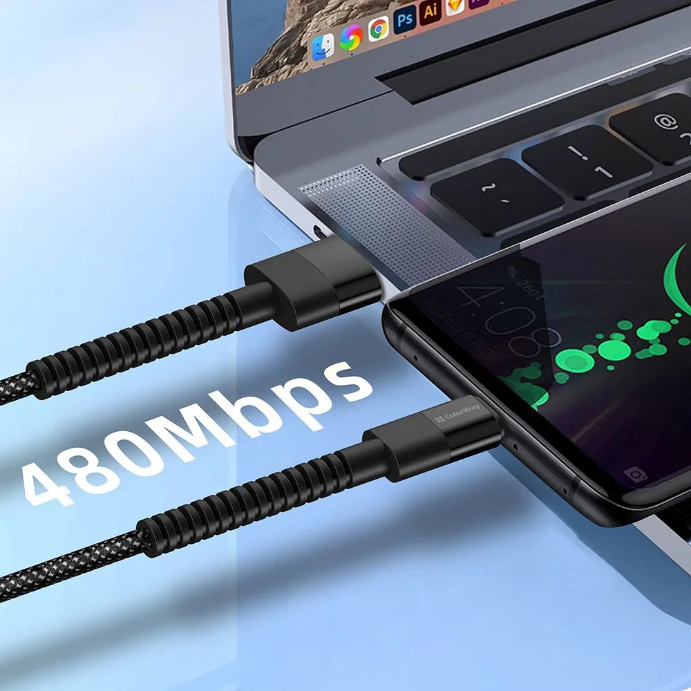 ColorWay USB - Type-C  Cable 1m Black