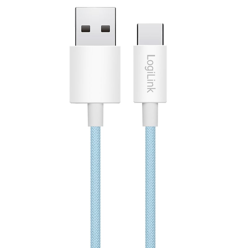 Logilink USB 2.0 Type-C C/M to A/M 60W cable 1,5m Blue