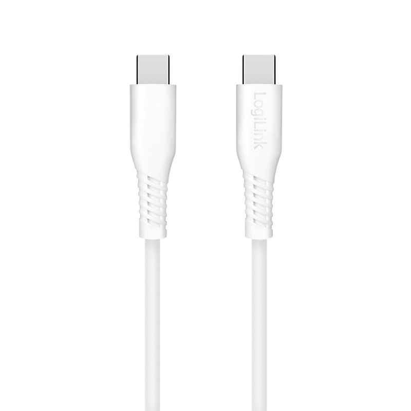 Logilink USB 2.0 Type-C C/M to C/M 60W cable 0,3m White