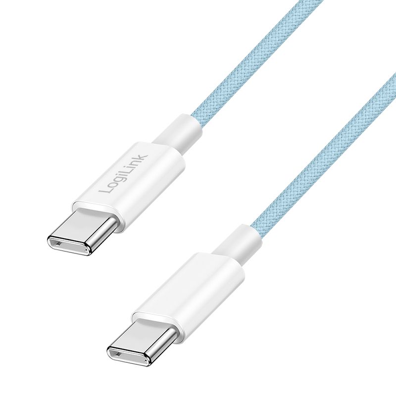 Logilink USB 2.0 Type-C C/M to C/M 60W cable 1,5m Blue