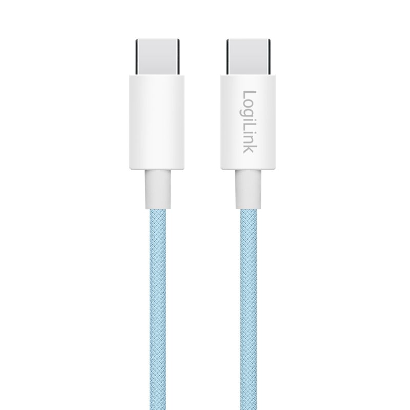 Logilink USB 2.0 Type-C C/M to C/M 60W cable 1,5m Blue