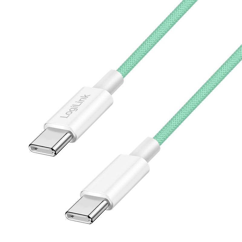 Logilink Logilink USB 2.0 Type-C C/M to C/M 60W cable 1,5m Green
