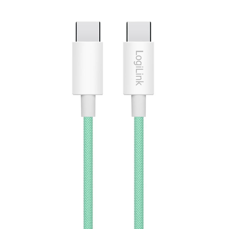 Logilink Logilink USB 2.0 Type-C C/M to C/M 60W cable 1,5m Green