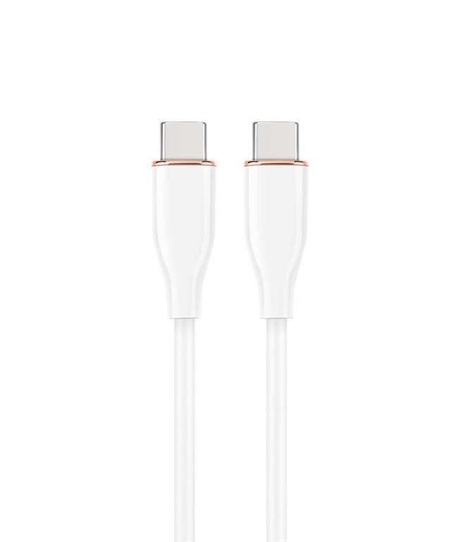 Gembird Premium silicon Type-C Power Delivery (PD) charging & data cable 1,5m White
