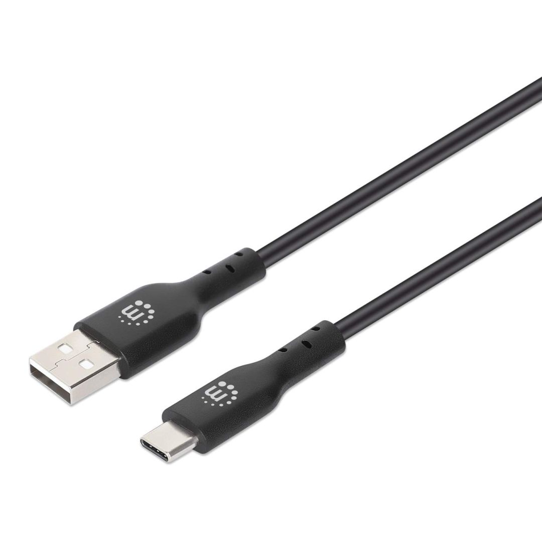 Manhattan USB 2.0 Type-A to Type-C Device cable 1m Black