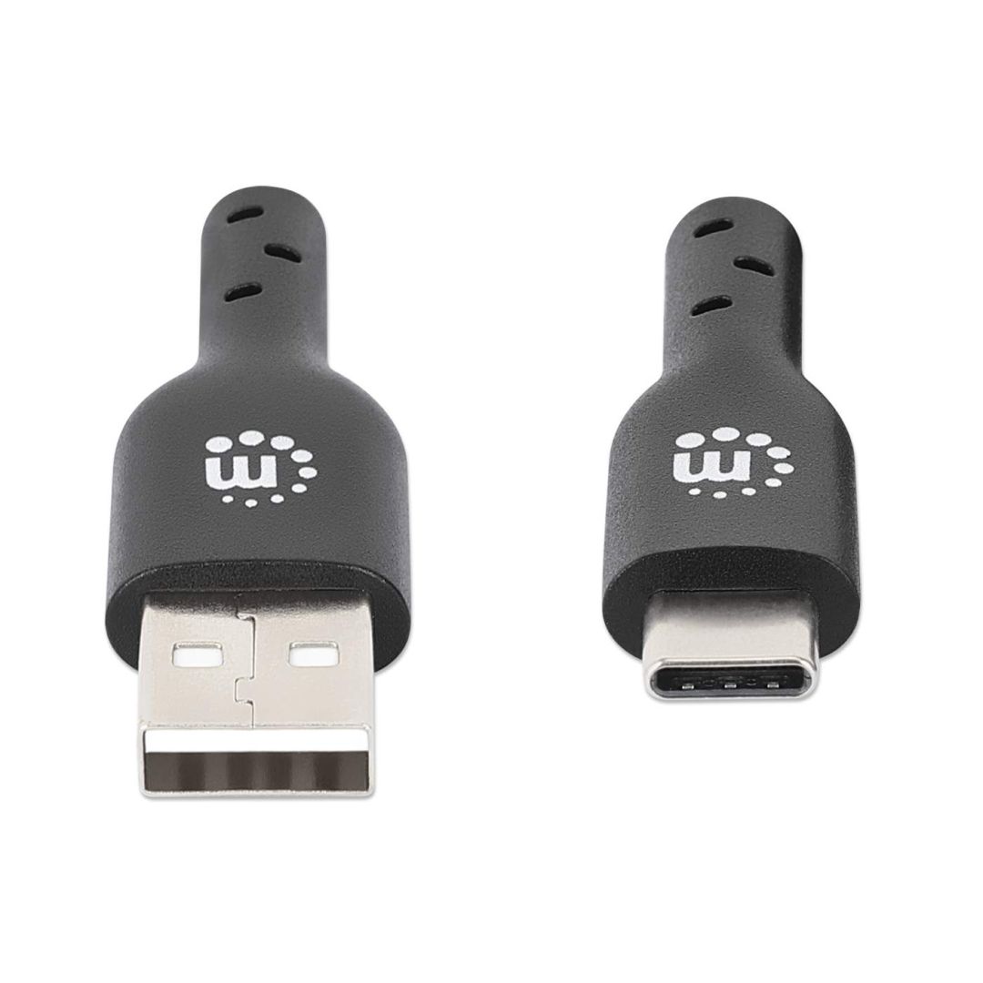 Manhattan USB 2.0 Type-A to Type-C Device cable 1m Black