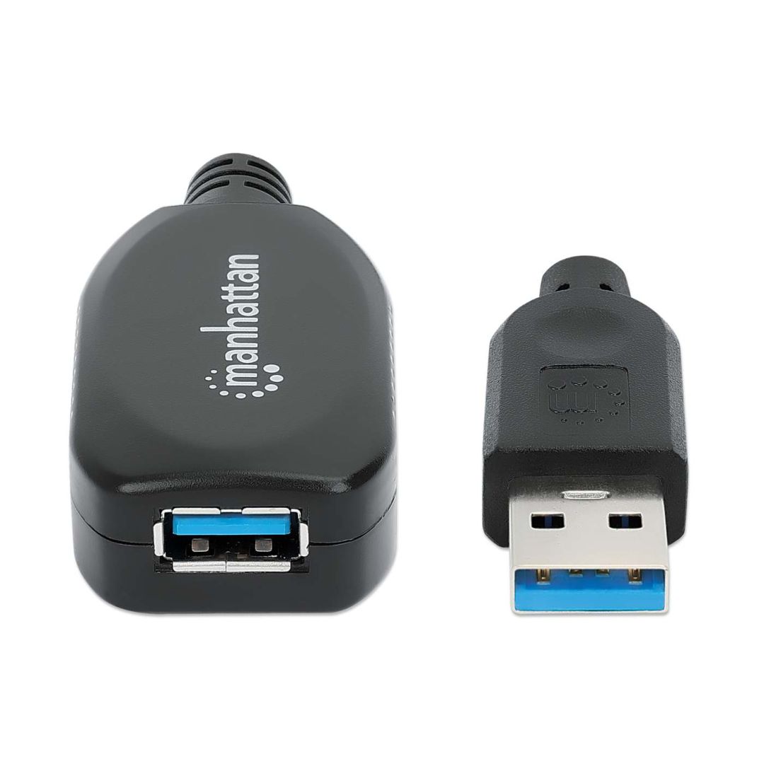 Manhattan USB 3.2 Type-A Active Extension Cable 5m Black