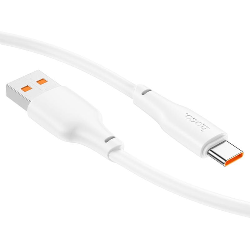 Hoco X96 Force 27W charger data cable USB-A to Type-C 1m White