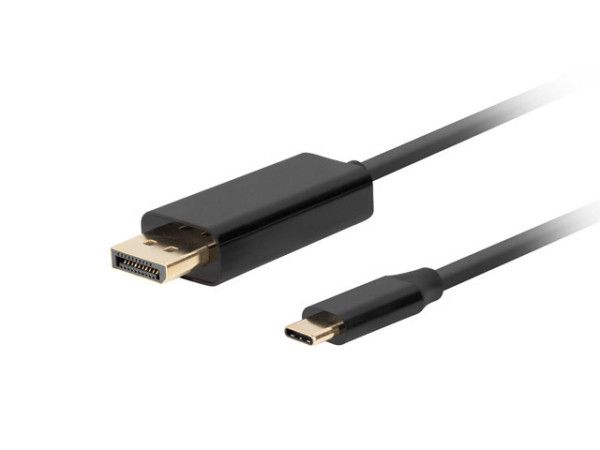 Lanberg DisplayPort to USB Type-C 4K cable 0,5m Black