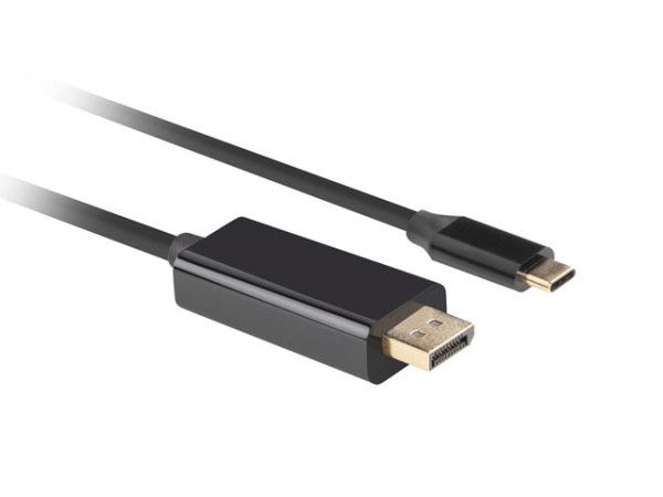 Lanberg DisplayPort to USB Type-C 4K cable 0,5m Black