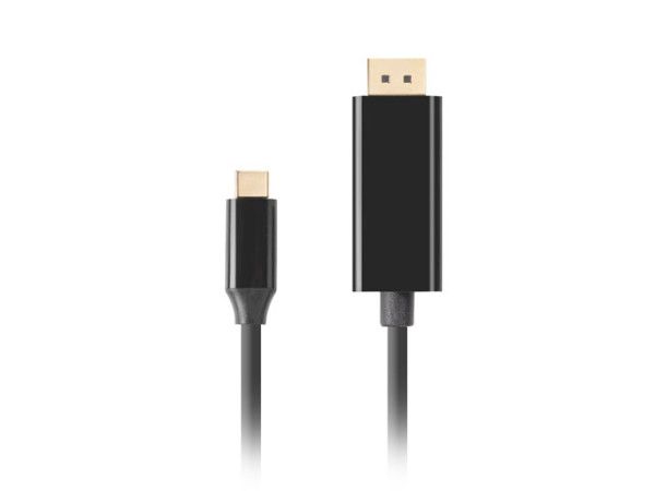 Lanberg DisplayPort to USB Type-C 4K cable 0,5m Black