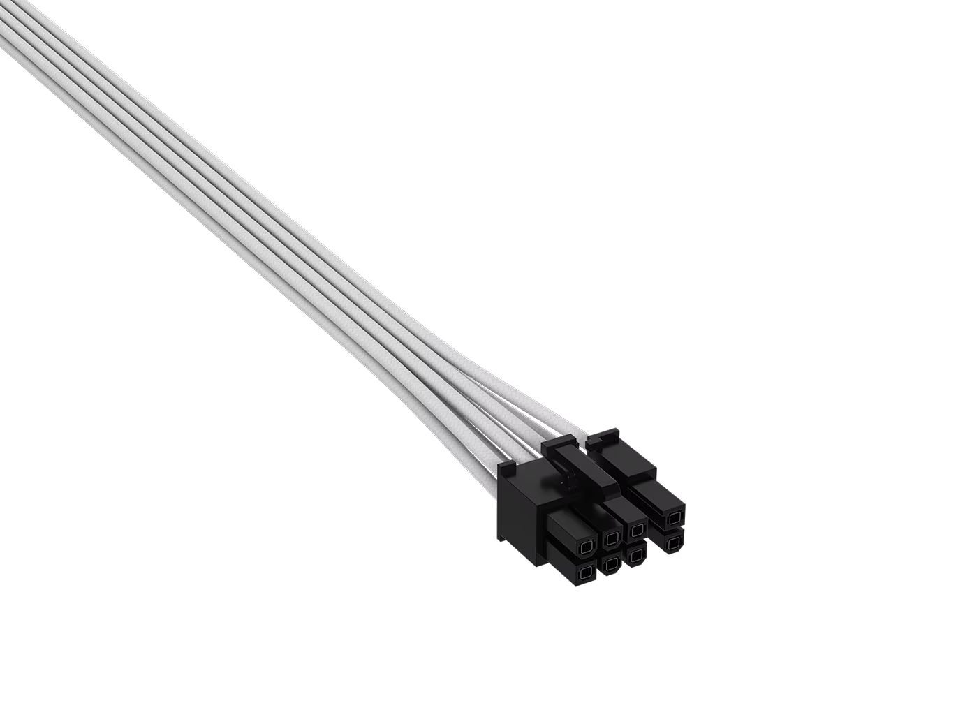 Corsair Elite Premium Individually Sleeved PCIe Cable 8-pin (6+2 Split) Cable Type 5 White