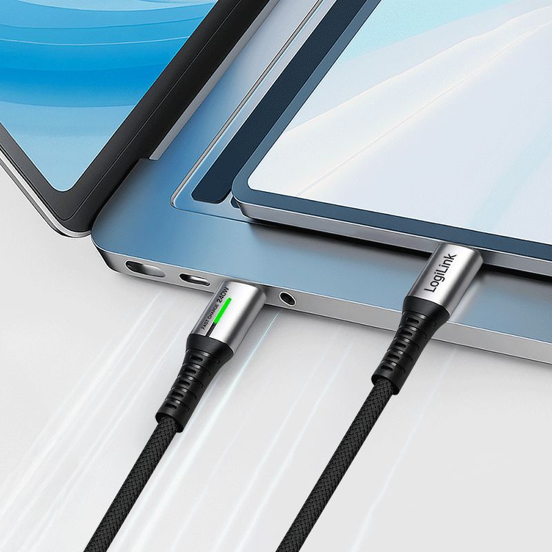 Logilink USB 3.2 Gen2x2 Type-C cable C/M to C/M 240W 4K 0,5m Black