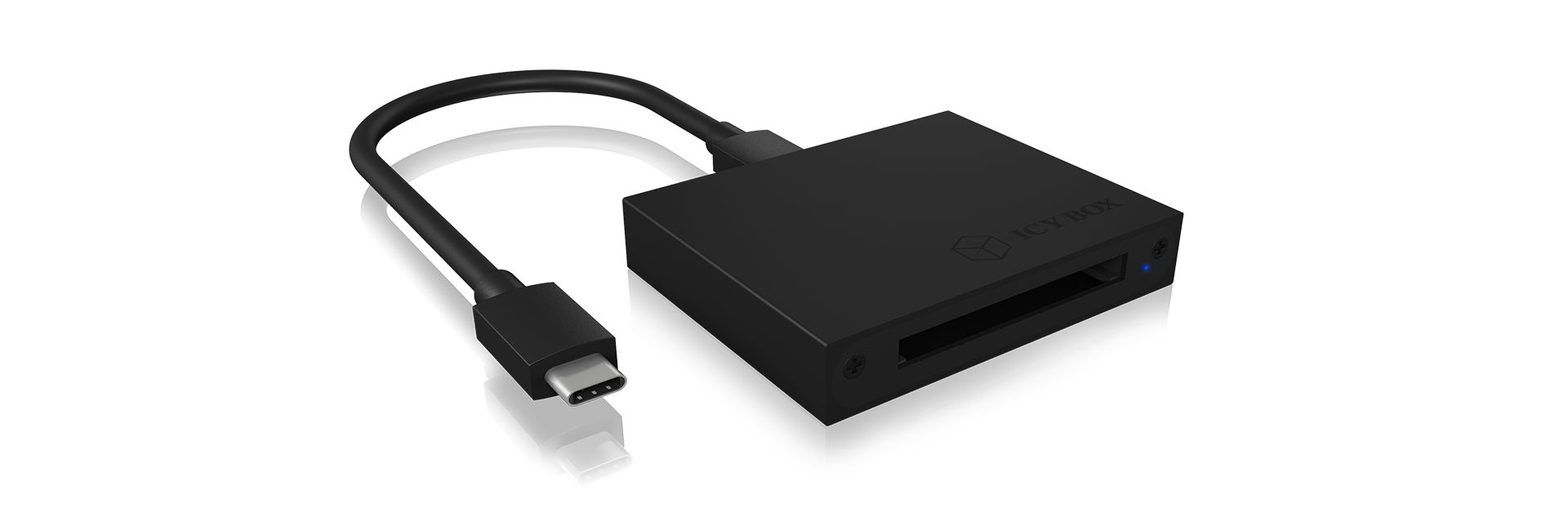 Raidsonic IcyBox IB-CR402-C31 External USB3.1 (Gen 2) Type-C CFast 2.0 Card Reader Black