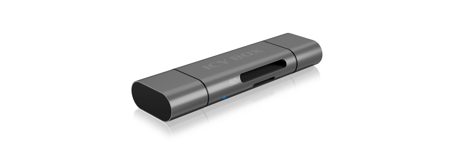Raidsonic IcyBox IB-CR201-C3 Type-C USB3.0 Multi Card Reader Black