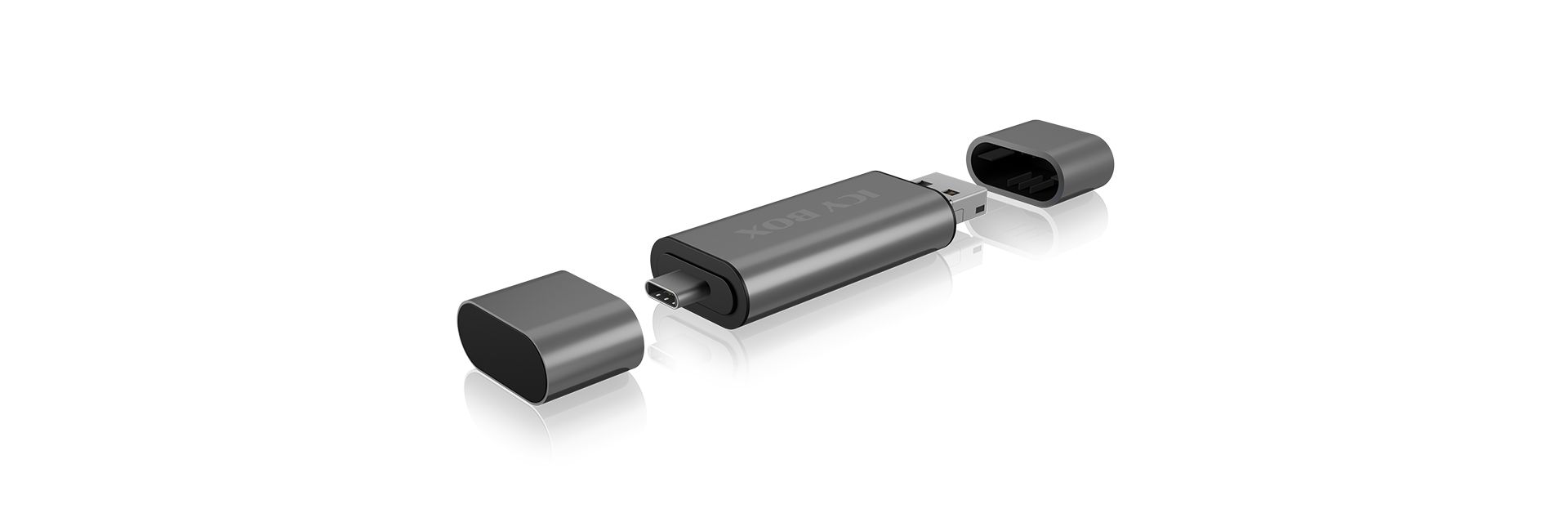Raidsonic IcyBox IB-CR201-C3 Type-C USB3.0 Multi Card Reader Black