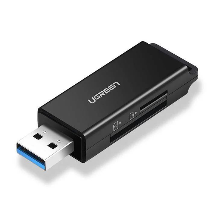 UGREEN CM104 USB 3.0 SD MicroSD Card Reader Black