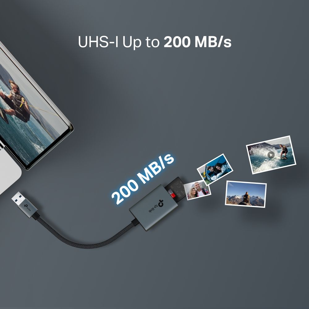 TP-Link UA430 USB3.0 Type-A to SD & microSD 3.0 Card Reader