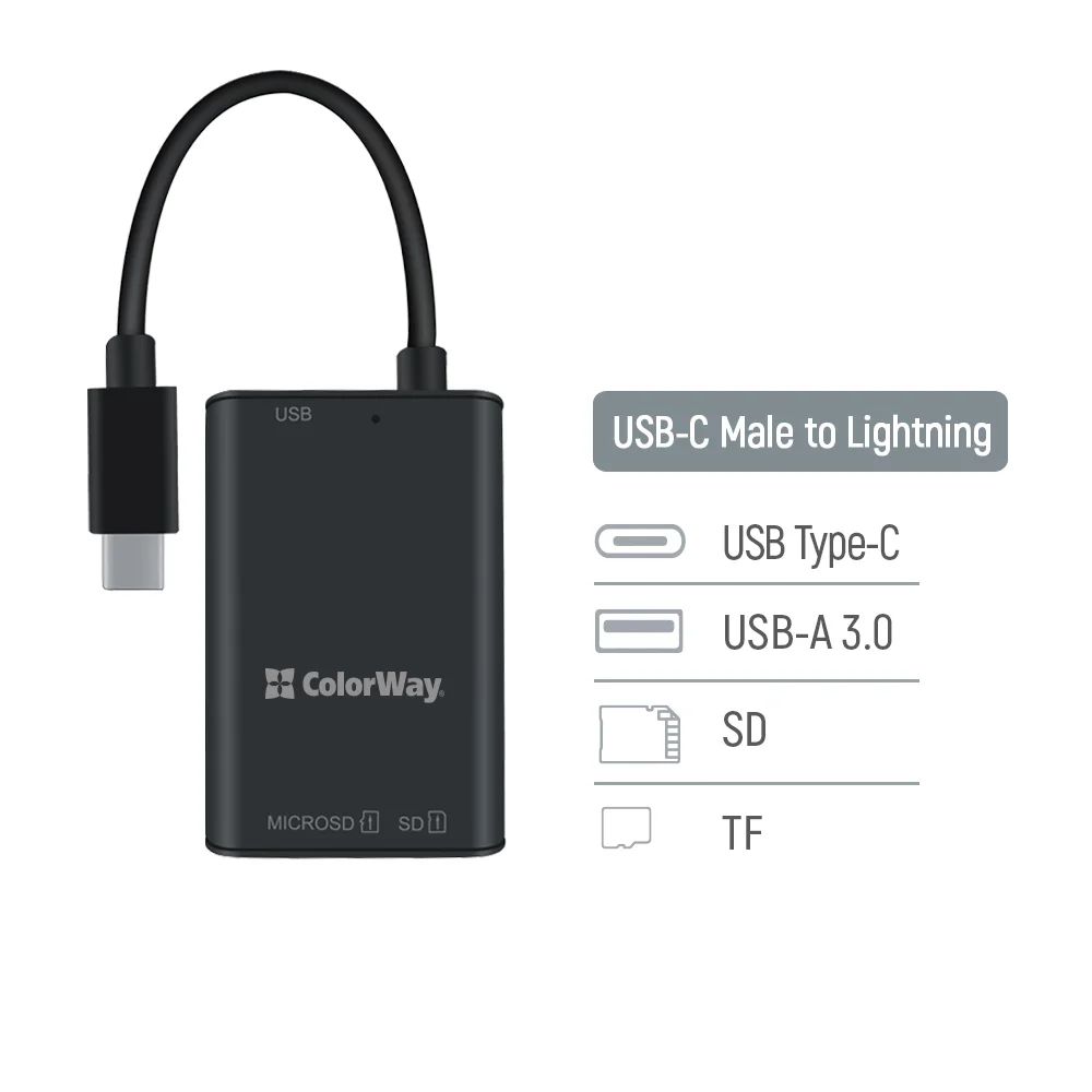 ColorWay CW-CR-02 Card Reader Black