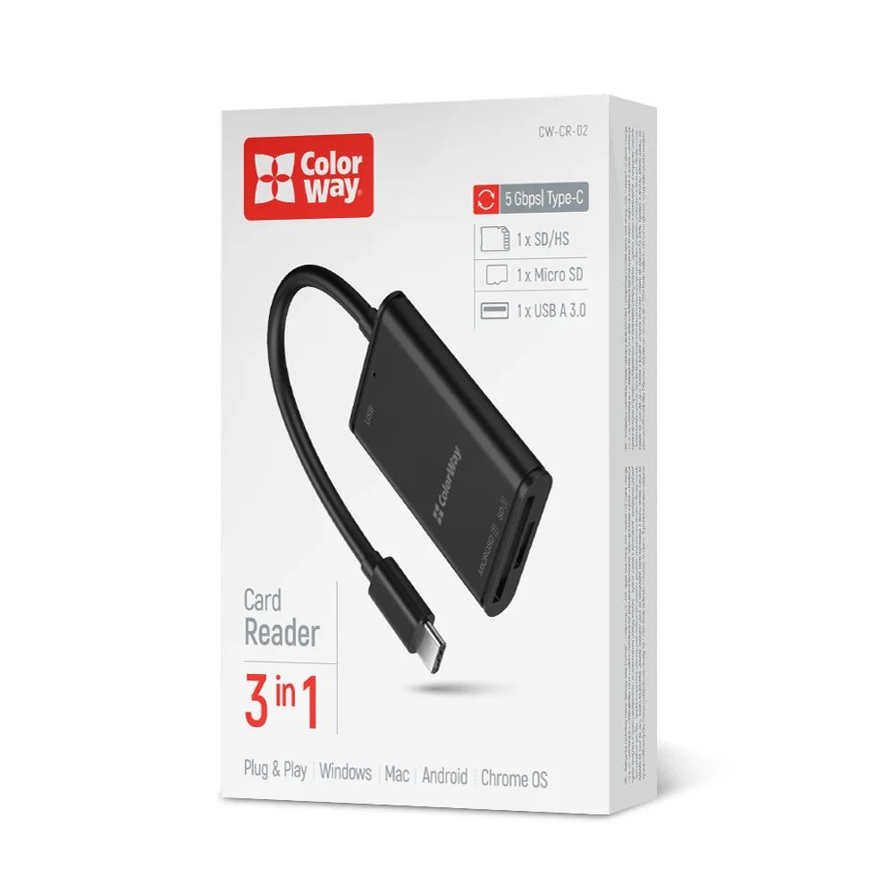ColorWay CW-CR-02 Card Reader Black