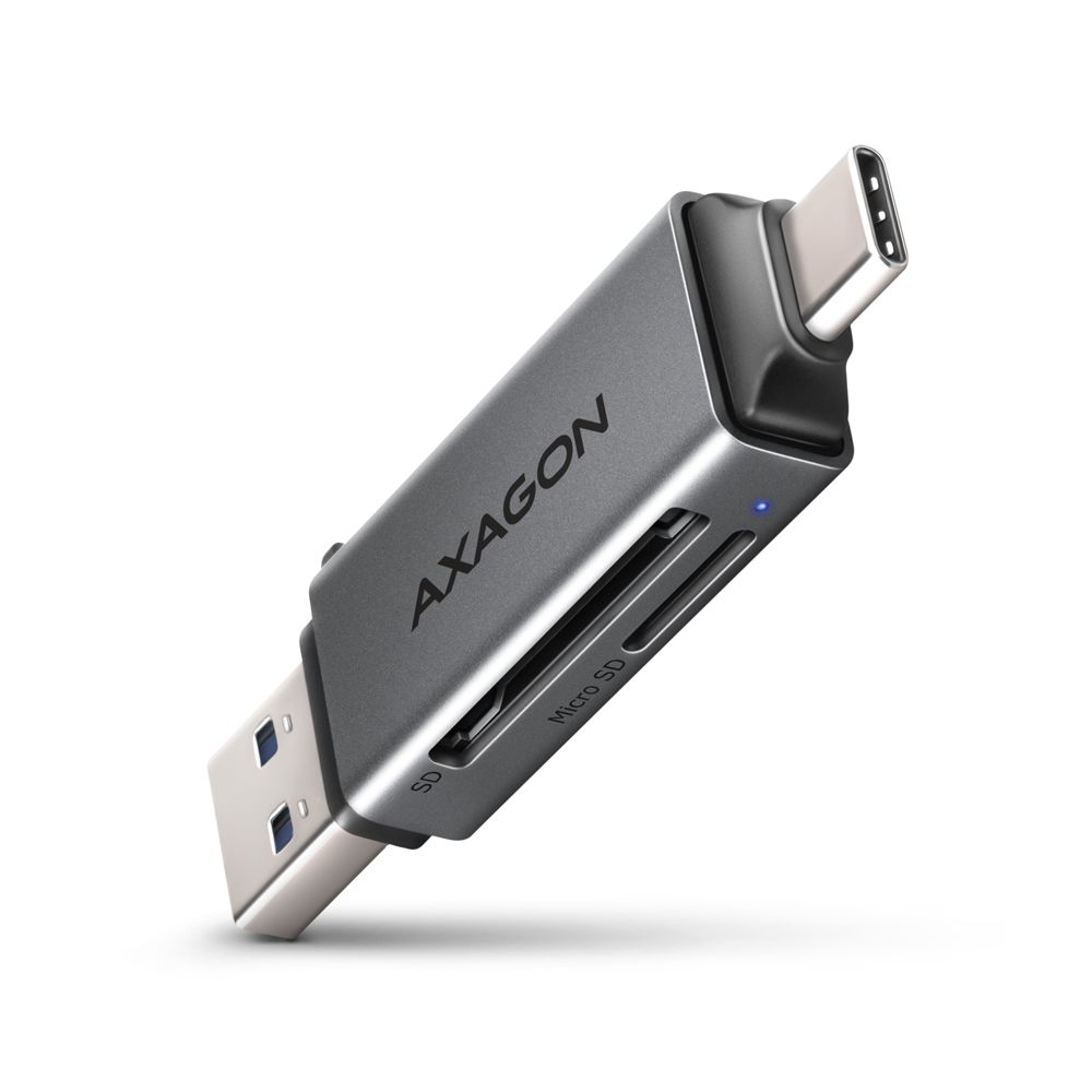 AXAGON CRE-DAC SuperSpeed USB-C + USB-A Card Reader