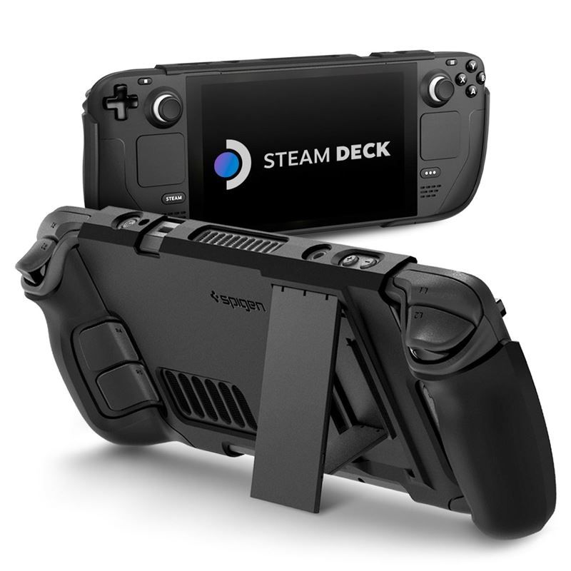 Spigen Thin Fit with Kick Stand Steam Deck Black