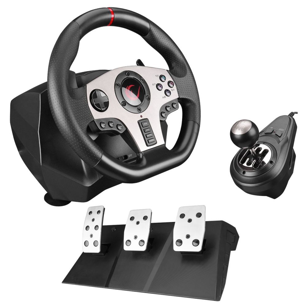 Rampage V902 Gaming Steering Wheel Black