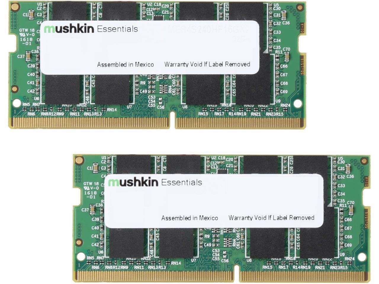 Mushkin 64GB DDR4 2666MHz Kit(2x32GB) SODIMM Essentials
