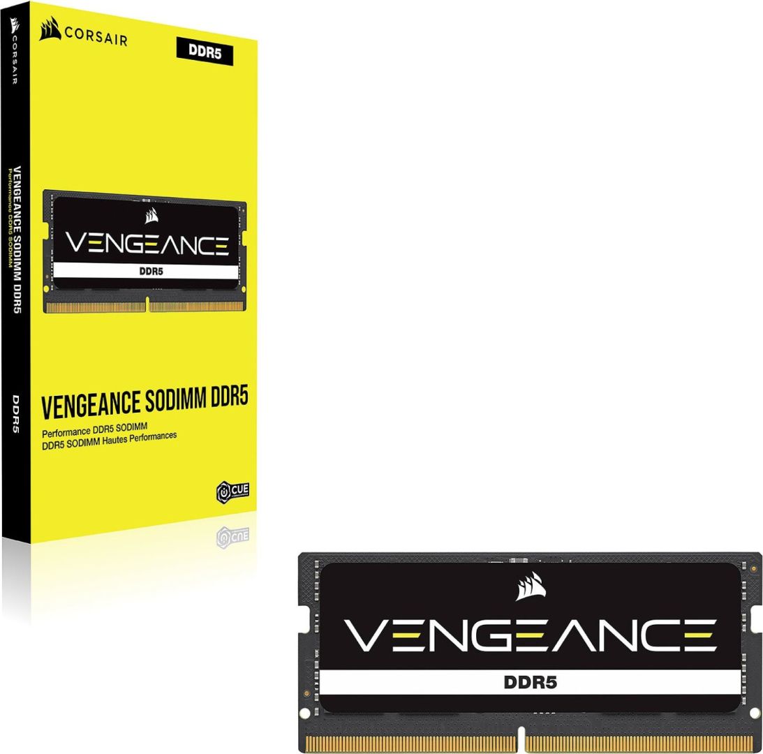 Corsair 48GB DDR5 5600MHz Kit(2x24GB) SODIMM Vengeance Black