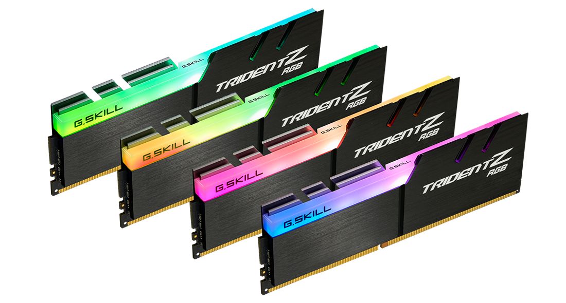 G.SKILL 64GB DDR4 3600MHz Kit(4x16GB) Trident Z RGB