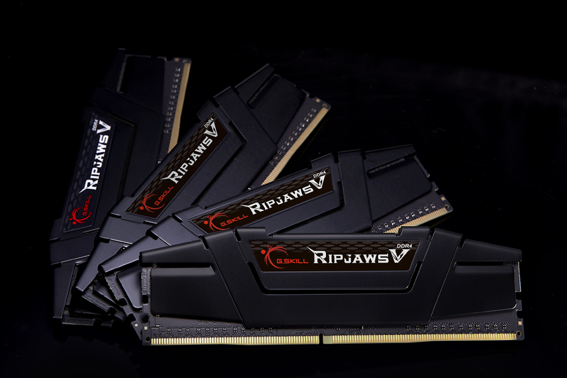 G.SKILL 128GB DDR4 3200MHz Kit(4x32GB) RipjawsV Black