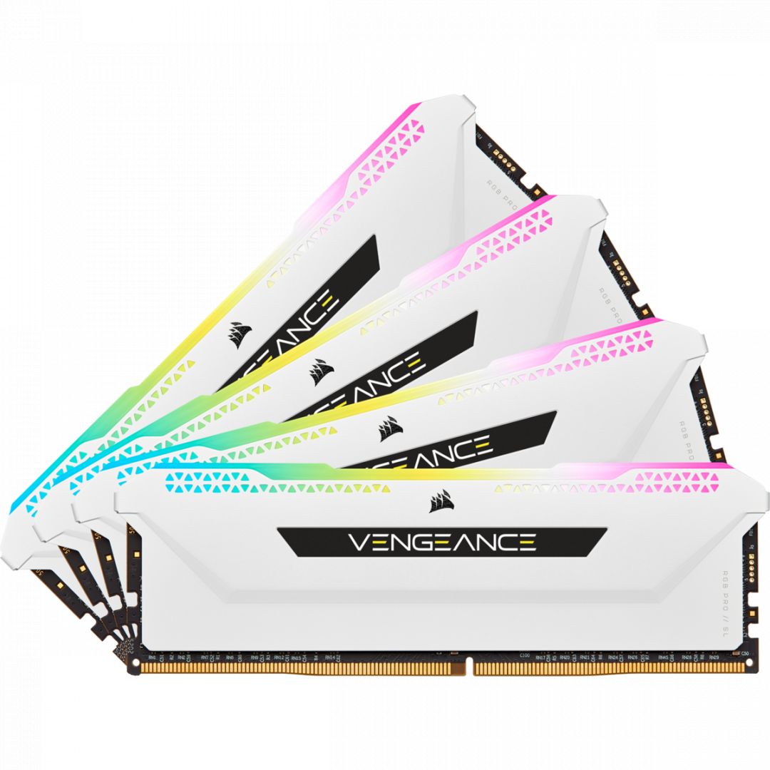 Corsair 64GB DDR4 3200MHz Kit(4x16GB) Vengeance RGB Pro SL White