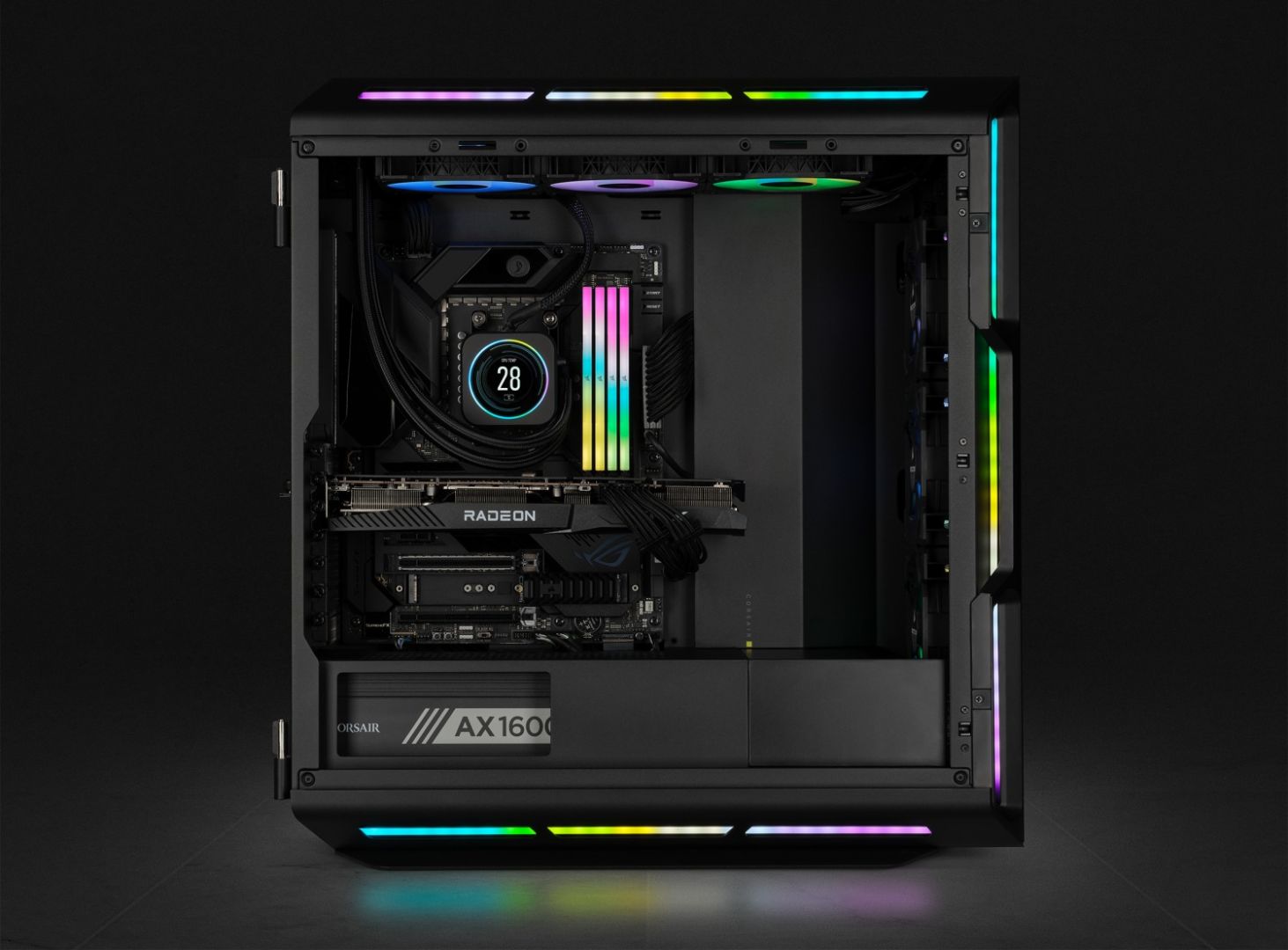 Corsair 64GB DDR5 5600MHz Kit(4x16GB) Vengeance RGB AMD Expo Black