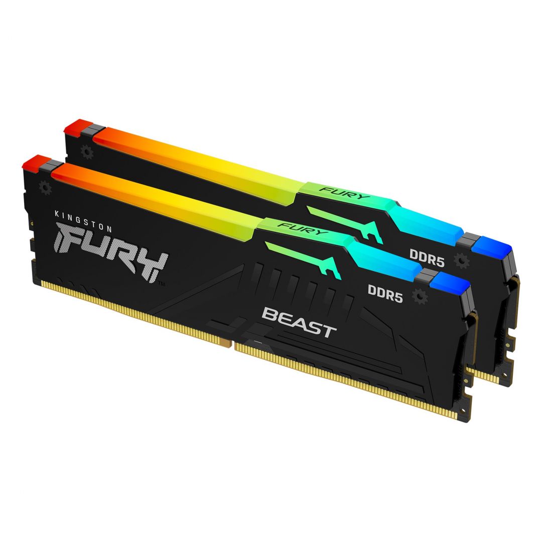 Kingston 16GB DDR5 6000MHz Kit(2x8GB) Fury Beast RGB Expo Black