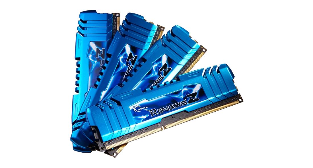 G.SKILL 32GB DDR3 2400MHz Kit(4x8GB) RipjawsZ Blue