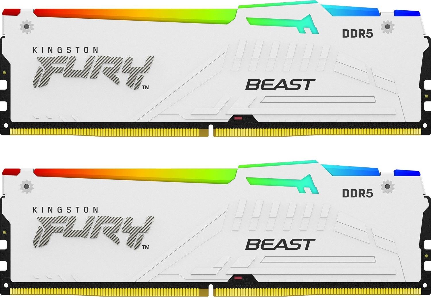 Kingston 64GB DDR5 6000MHz Kit(2x32GB) Fury Beast RGB White