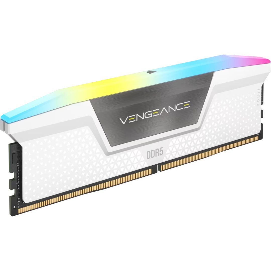 Corsair 32GB DDR5 6000MHz Kit(2x16GB) Vengeance RGB AMD Expo White