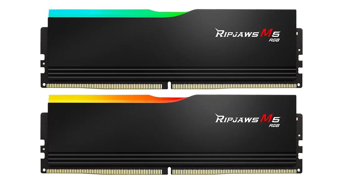 G.SKILL 64GB DDR5 6000MHz Kit(2x32GB) Ripjaws M5 RGB Black