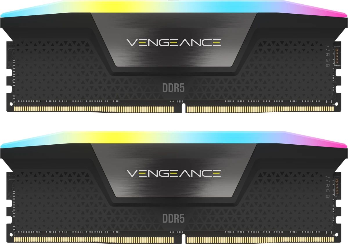 Corsair 64GB DDR5 6000MHz Kit(2x32GB) Vengeance RGB Black