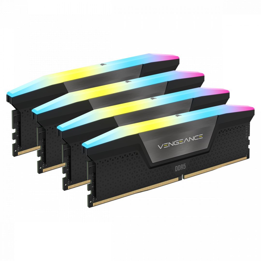 Corsair 64GB DDR5 6200MHz Kit(4x16GB) Vengeance RGB Black