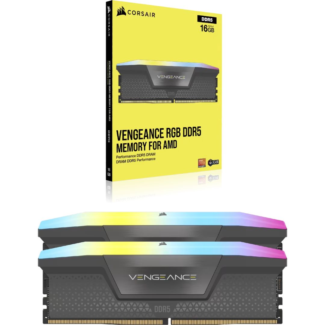 Corsair 32GB DDR5 6000MHz Kit(2x16GB) Vengeance RGB Grey